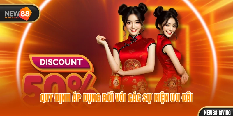 Quy định áp dụng đối với các sự kiện ưu đãi