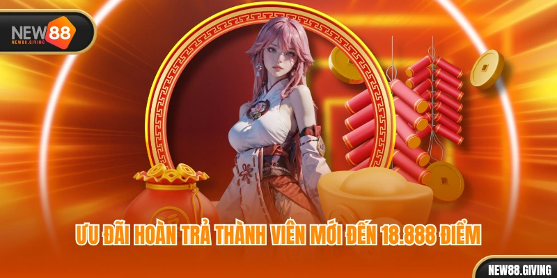 Ưu đãi hoàn trả thành viên mới đến 18.888 điểm